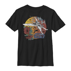 Boy's Star Wars: The Rise of Skywalker Tropical X-Wing T-Shirt - 1 of 4