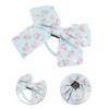 Unique Bargains Women's Fashion Cute Polka Dot Floral Hair Ropes Light Blue 10 Pcs - 3 of 3
