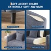 51.9" Sofa Accent Chair, Chenille Loveseat Reading Couch for Bedroom, Tool-Free Setup Living Room Accent Couch - 4 of 4