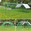Jojoka Large Pet Chicken Coop, Metal Walk-in Poultry Cage with Waterproof & UV Cover, Outdoor Chicken Run for Duck Rabbit Goose - 2 of 4
