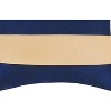 C&F Home 18" x 18" Navy/Camel Stripes Pillow - 3 of 4