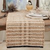 Saro Lifestyle Rope Knotwork Design Table Runner, Beige, 16"x72" - 3 of 3