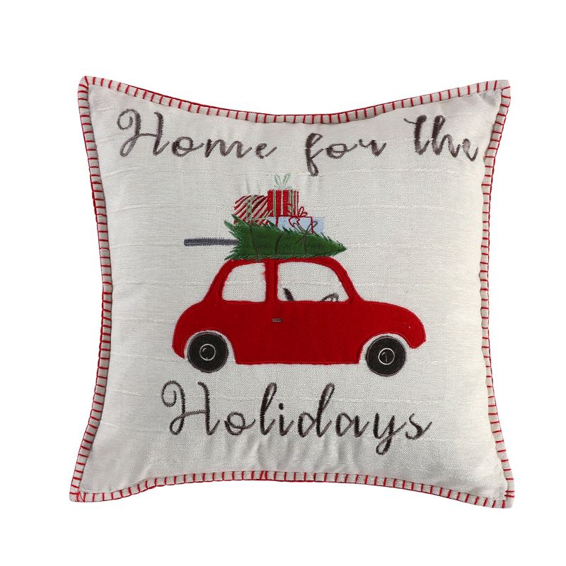 Road Trip Cars Decorative Pillow Red - Levtex Home, 1 of 4