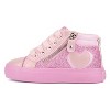 Olivia Miller Girl's Toddler Heart Sneaker High Top Sneakers - 2 of 4