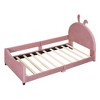 Whisen Morden Design Twin Size Upholstered Daybed with Rabbit Ear Shaped Headboard - 4 of 4
