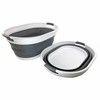 SAMMART 39L (10.3 Gallon) Set of 2 Collapsible Plastic Oval Laundry Basket - 2 of 4