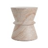 Christopher Knight Home Sveta Outdoor Modern Hourglass Lightweight Concrete Side Table - 2 of 4