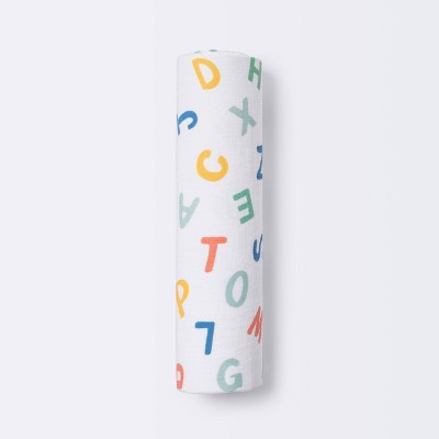 Muslin Swaddle Blanket Alphabet - Cloud Island™