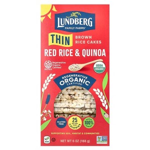 Lundberg Organic Thin Stackers Rice Cakes Red Rice & Quinoa 5.9 oz - 1 of 2