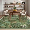 Washable Floral Animal Jungle Rug Non Slip Low Pile Rug Soft Throw Floor Cover Foldable Indoor Carpet for Living Room Bedroom Playroom Nursery - 4 of 4