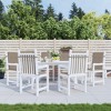 vidaXL Cushions for Low-Back Chairs - Pack of 6, Durable Oxford Fabric, Taupe Color, Indoor & Outdoor Use - 2 of 4