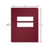 ComplyRight Double-Window Tax Presentation Folder Burgundy 50/Pack (FBU11) - 4 of 4
