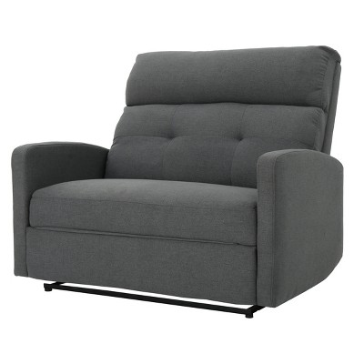 Coosa Contemporary Pillow Tufted Massage Recliner Charcoal - Christopher  Knight Home : Target