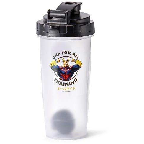 Just Funky My Hero Academia All Might Training Gym Shaker Bottle | Includes  Mixing Ball