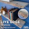 RESTORE Riverstone Grey 36 in. Live Edge Wood Shelf (Wood Only) by Pipe Decor - 3 of 4
