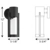 Progress Lighting Z-1030 1-Light Outdoor LED Sconce, Aluminum, Black Finish, Clear Glass Shade - 3 of 3