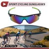Unique Bargains Motorcycle Riding Goggles PC Tri-acetel for Outdoor Sports Dirt Bike ATV Green Silver Tone Lens Black Green Frame 1Set - 3 of 4
