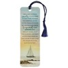 Dicksons Bereavement Poem Ship with Sails Blue 6 inch Paper Tussled Bookmark Pack of 12 - 2 of 4