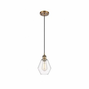 Cindyrella - 1 Light Cord Hung Mini Pendant In Industrial Style-10 Inches Tall and 6 Inches Wide - 1 of 1