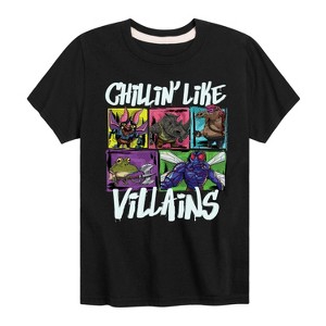 Boys' - Teenage Mutant Ninja Turtles Mutant Mayhem - Chillin Like Villains Short Sleeve Graphic T-Shirt - 1 of 3