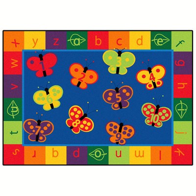 6'x9' Rectangle Woven Area Rug Multicolored - Carpets For Kids