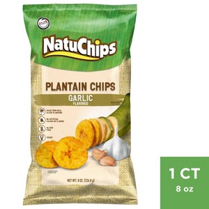 NatuChips Plantain Chips Garlic Flavored - 8oz - 1 of 3
