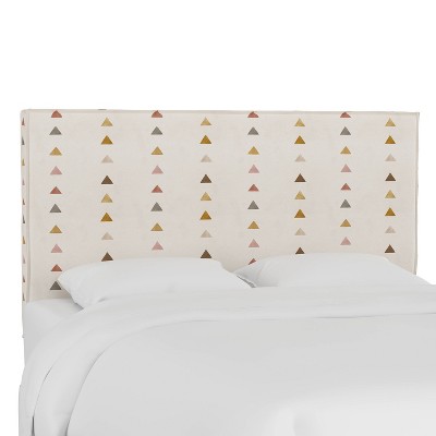Skyline Furniture French Seam Slipcover Headboard Peak Mustard