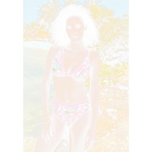 Swimsuits for All Shimmer Contrast Trim Underwire Bikini Top (Plus Sizes Available) - 1 of 4