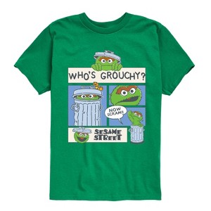 Boys' - Sesame Street - Whos Grouchy Short Sleeve Graphic T-Shirt - 1 of 4