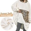 Catalonia Woman Blanket Hoodie Oversized Sweatshirt, Comfy Fleece Pullover Longe Sleeve, One Size Fits All, Gift Woman Wife - 3 of 4