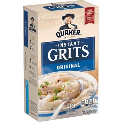 Quaker Instant Grits Plain - 10ct/9.8oz : Target