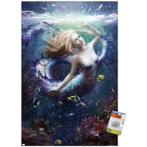 Trends International Melanie Delon - Onde-Scales Mermaid Unframed Wall Poster Prints - 1 of 4