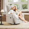 Swivel Rocking Recliner Chair - Chenille Glider with High Backrest, Deep Seat for Nursery, Living Room & Bedroom - 2 of 4