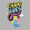 Men's Care Bears Good Vibes Only T-Shirt - 2 of 4