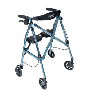 Stander Wonder Rollator, Lightweight 4- Wheel Folding Walker with Seat - 1 of 4