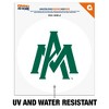 University of Arkansas at Monticello Secondary Logo Automotive Car Window Locker Circle Bumper Sticker - 2 of 4