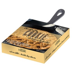 Gourmet du Village Skillet Mix Kit, Sweet Treat or Gift Dessert Mix with 6.2 inch Cast Iron Skillet, Chocolate Chip Cookie - 1 of 4