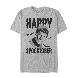 Men's Star Trek Halloween Happy Spocktober T-Shirt - 1 of 4