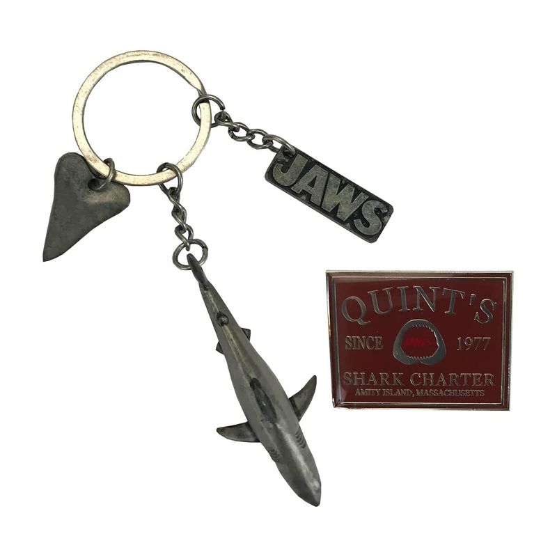 Factory Entertainment Jaws CHS Video Box Keychain & Pin Set, 1 of 4