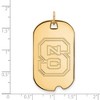 Black Bow Jewelry 10k Yellow Gold North Carolina State Wolfpack NCAA Large Pendant - 2 of 3