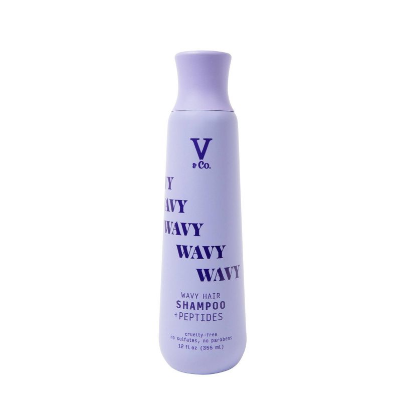V&#38;Co. Beauty Wavy Hair + Peptide Shampoo 12oz, 1 of 14