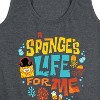 Women's - Spongebob Squarepants - Spongebob: The Search For Squarepants Sponges Life For Me Graphic Racerback Tank - 2 of 4