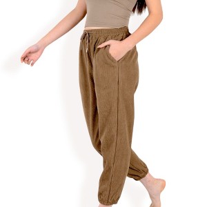 Anna-Kaci Active Women's High Waist Drawstring Pants with Elastic Cuffs and Side Pockets - 1 of 4