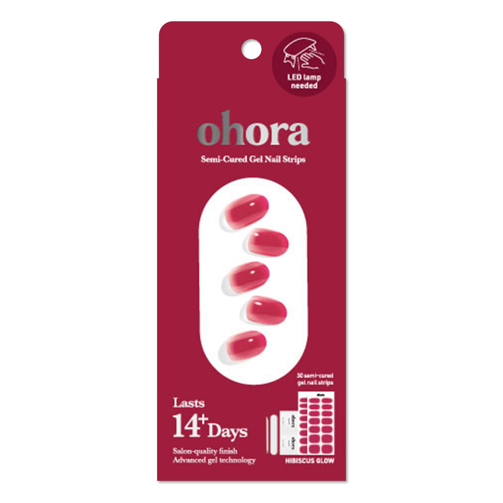 Ohora Gel Nail Art Design Line - Hibiscus Glow - 30ct