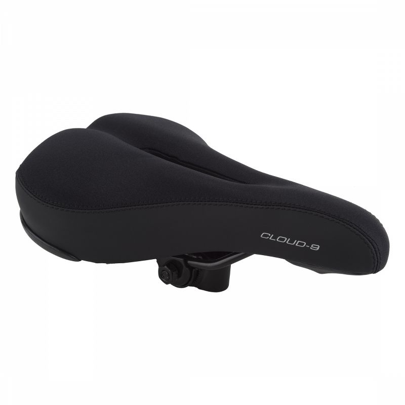 Cloud-9 Ladies Cut Out Bicycle Comfort Sport Seat - Black Lycra Cover, 1 of 6