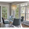 ALOADECOR 6-Lights Modern 3-Tier Round Crystal Fringe Chandelier - 2 of 4
