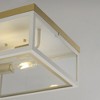 Maxim Lighting Neoclass 2 - Light Flush Mount in  White/Gold - 3 of 4