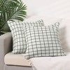 Unique Bargains Plaid Printed Soft Throw Home Decor Living Room Bedroom Pillow Covers 2 Pcs - 2 of 4