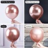 PartyWoo Balloons Metallic Rose Gold 18 12 10 5 Inch 100 pcs - 3 of 4