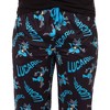 Seven Times Six Pokemon Men's Lucario #0448 Fighting Poses Pajama Lounge Pants Black - image 3 of 4